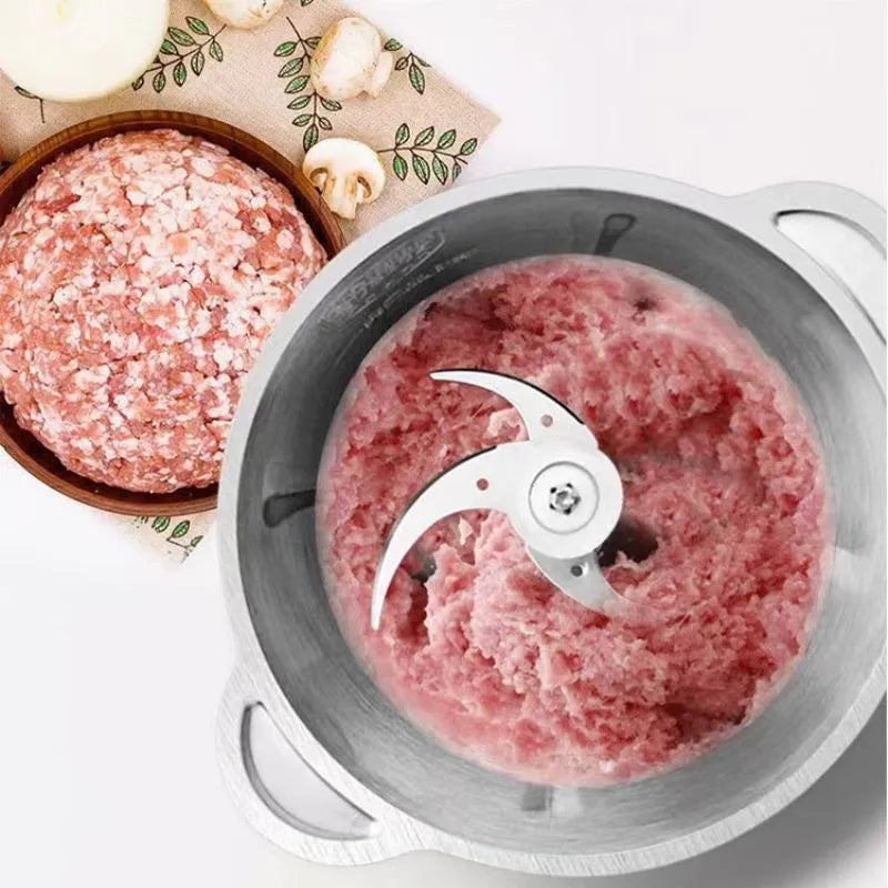 Triturador e Moedor Profissional Elétrico de Alimentos 300W