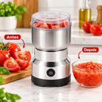 Moedor Triturador Multifuncional Elétrico de Alimentos em Inox