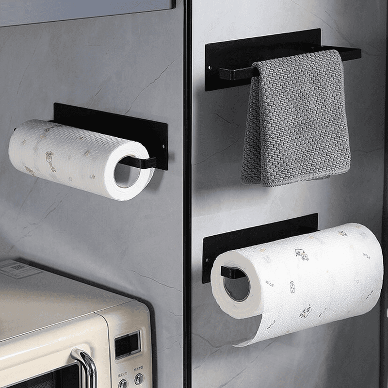Porta Papel Toalha Multiuso para Cozinha Banheiro Prático Facil de instalar