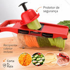 Cortador e Fatiador de Legumes Multifuncional 6 em 1 - Profissional
