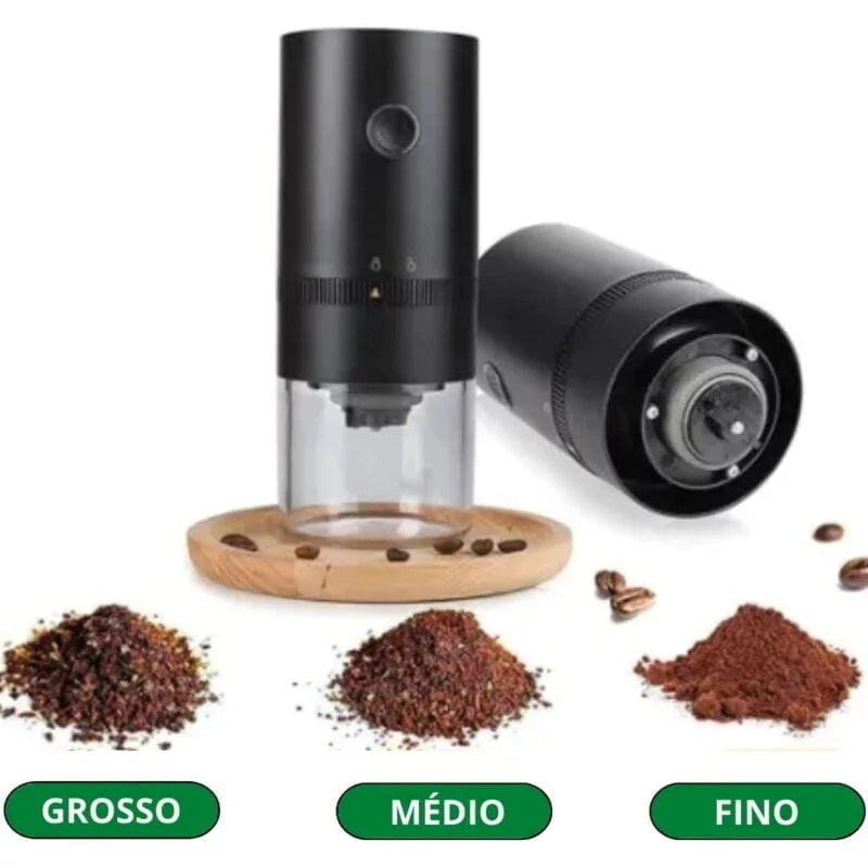 Moedor De Café Elétrico Portátil Carregador USB