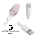 Carregador Chaveiro - Para Iphones e Tipo-C Universal - Carga 1500mAh