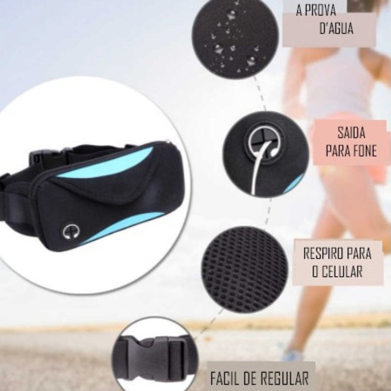 Pochete esportiva para celular impermeável