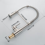 Torneira Cozinha Gourmet Monocomando Com Spray Extensor