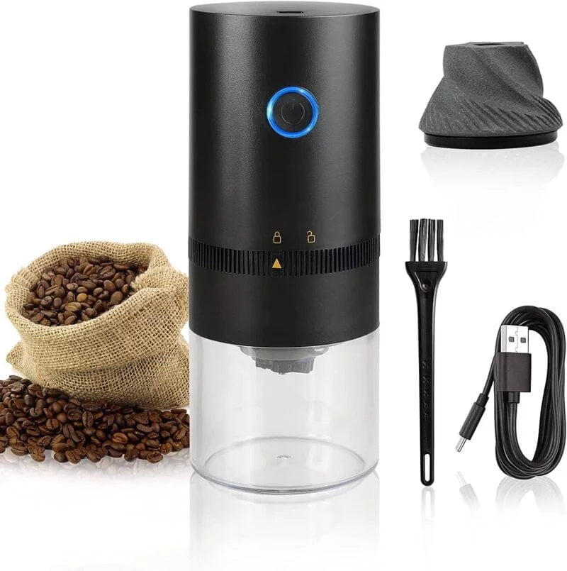 Moedor De Café Elétrico Portátil Carregador USB