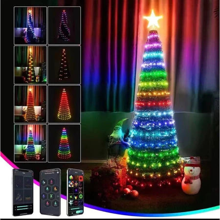 Pisca Pisca Natal Led RGB - IP68 Controle Remoto - Aplicativo Android e iOS