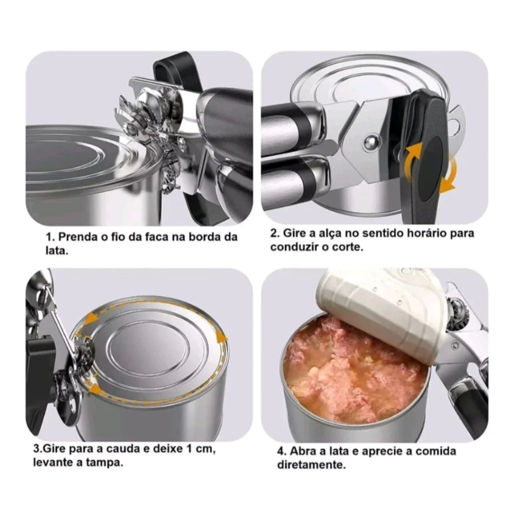 Abridor Profissional de Latas e Garrafas