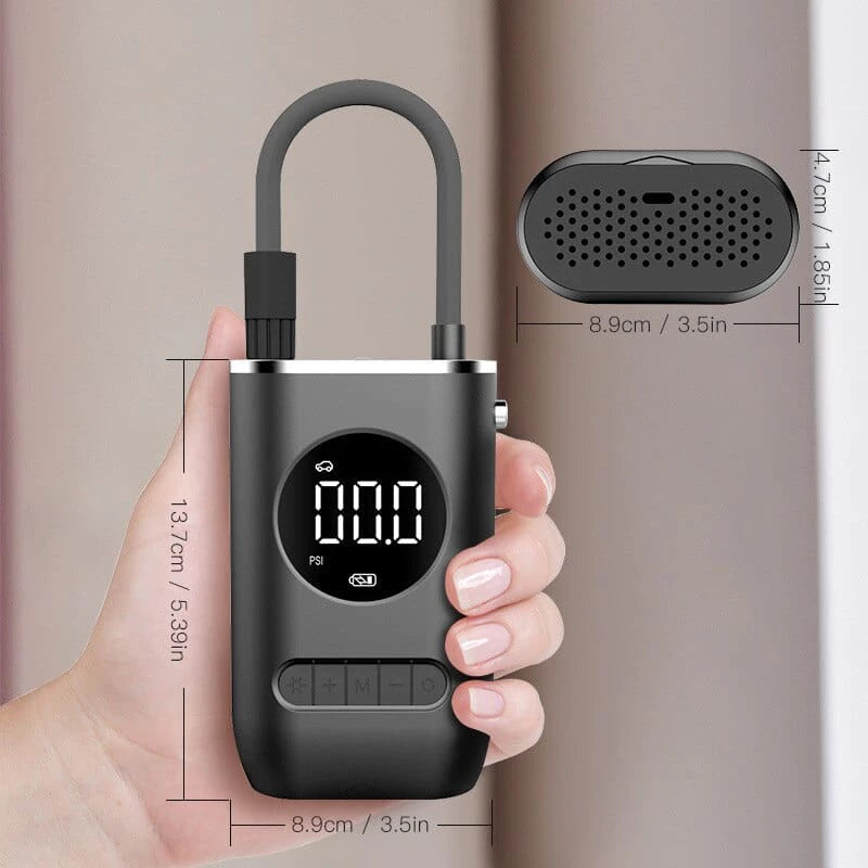 Compressor De Ar Elétrico Mini Portátil Sem Fio para Carro/Moto/Bicicleta