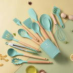 Conjunto de Utensílios em Silicone 12 Peças