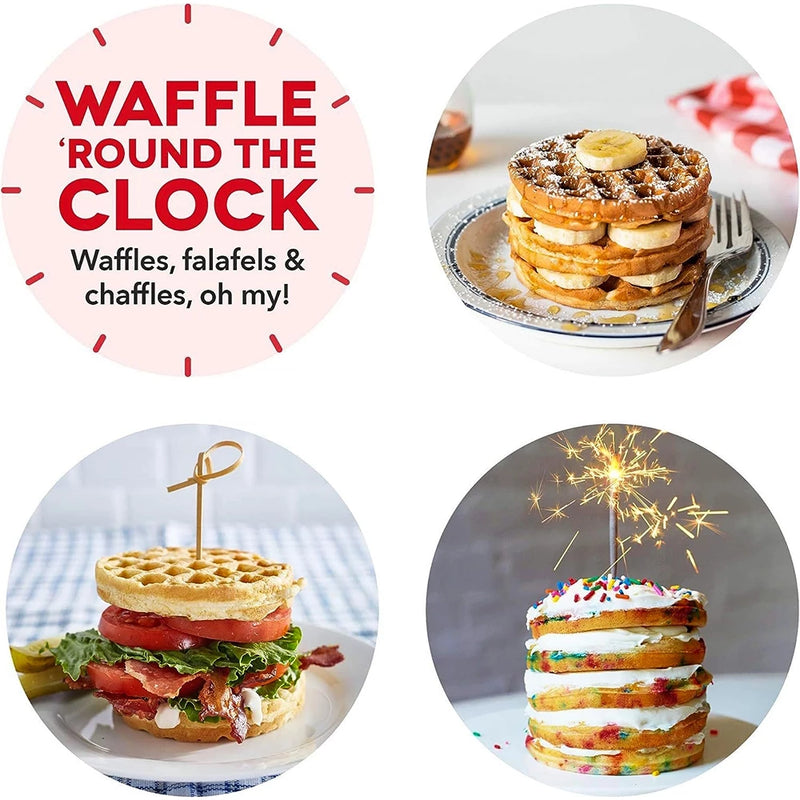 Mini Máquina de Waffles Elétrica Portátil 110v