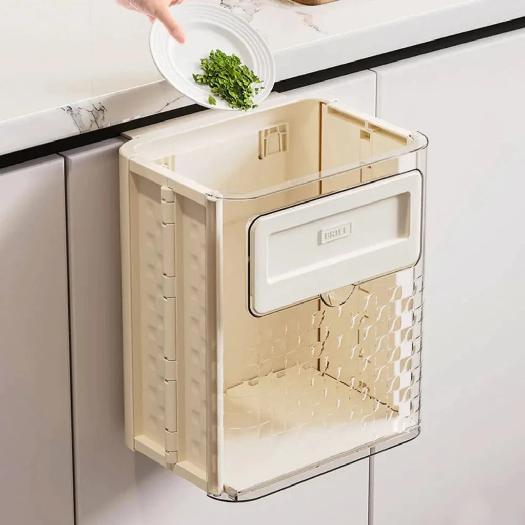 Lixeira Suspensa Dobrável para Cozinha/Escritório/Quarto