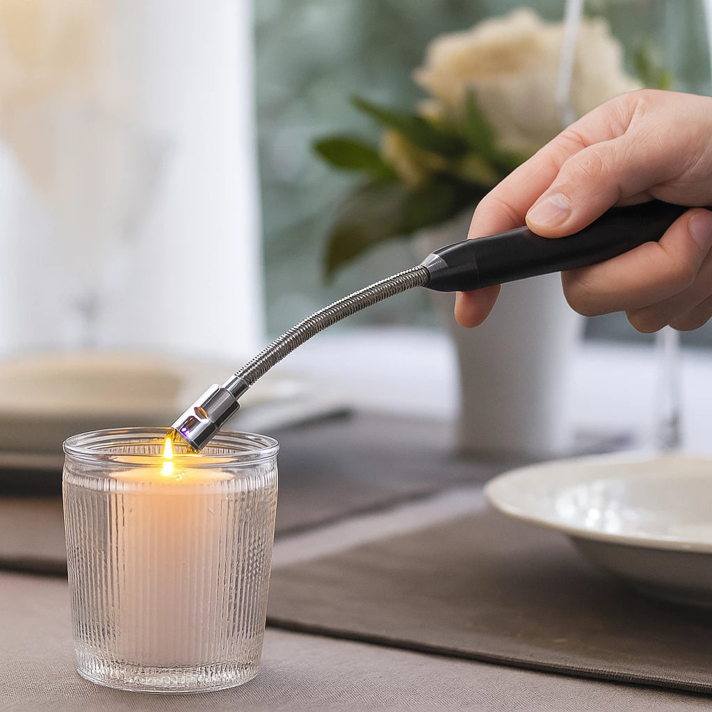 Isqueiro Eletrico Acendedor De Fogão Churrasqueira Vela com Recarga USB
