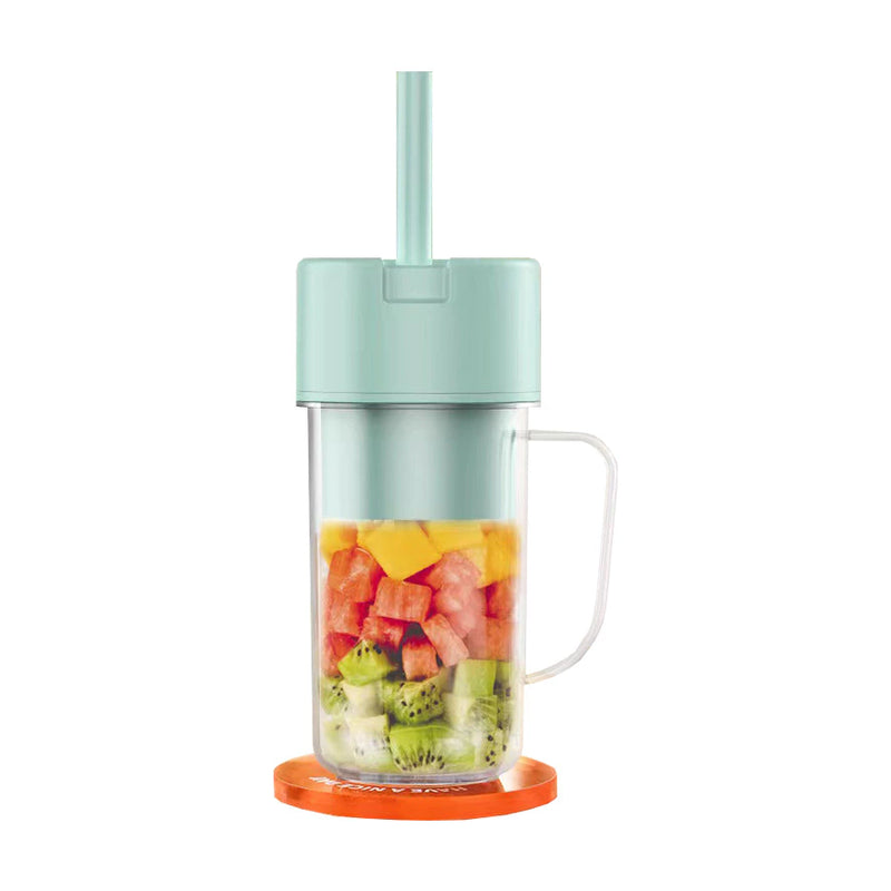 Copo Caneca Liquidificador 420ml com 6 lâminas Recarregável Portátil