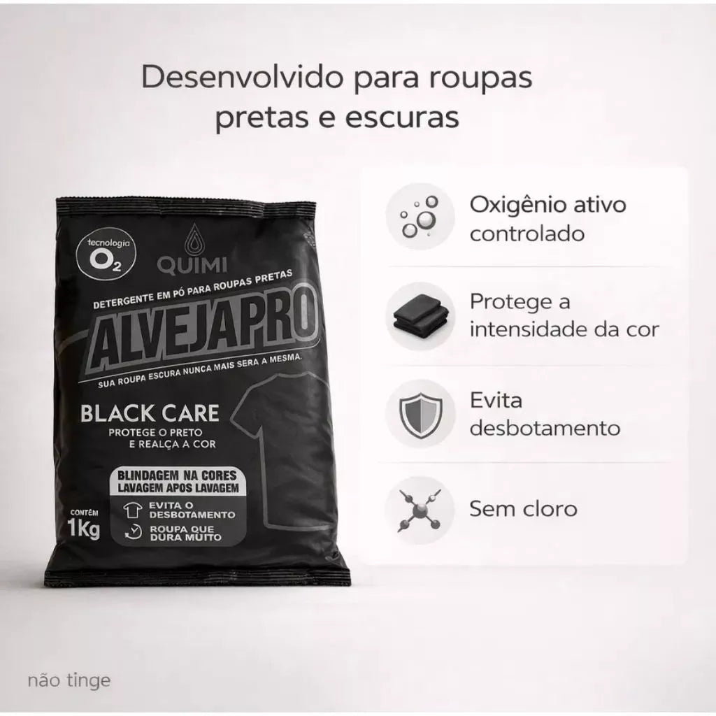 AlvejaPro - Remove manchas de roupas pretas