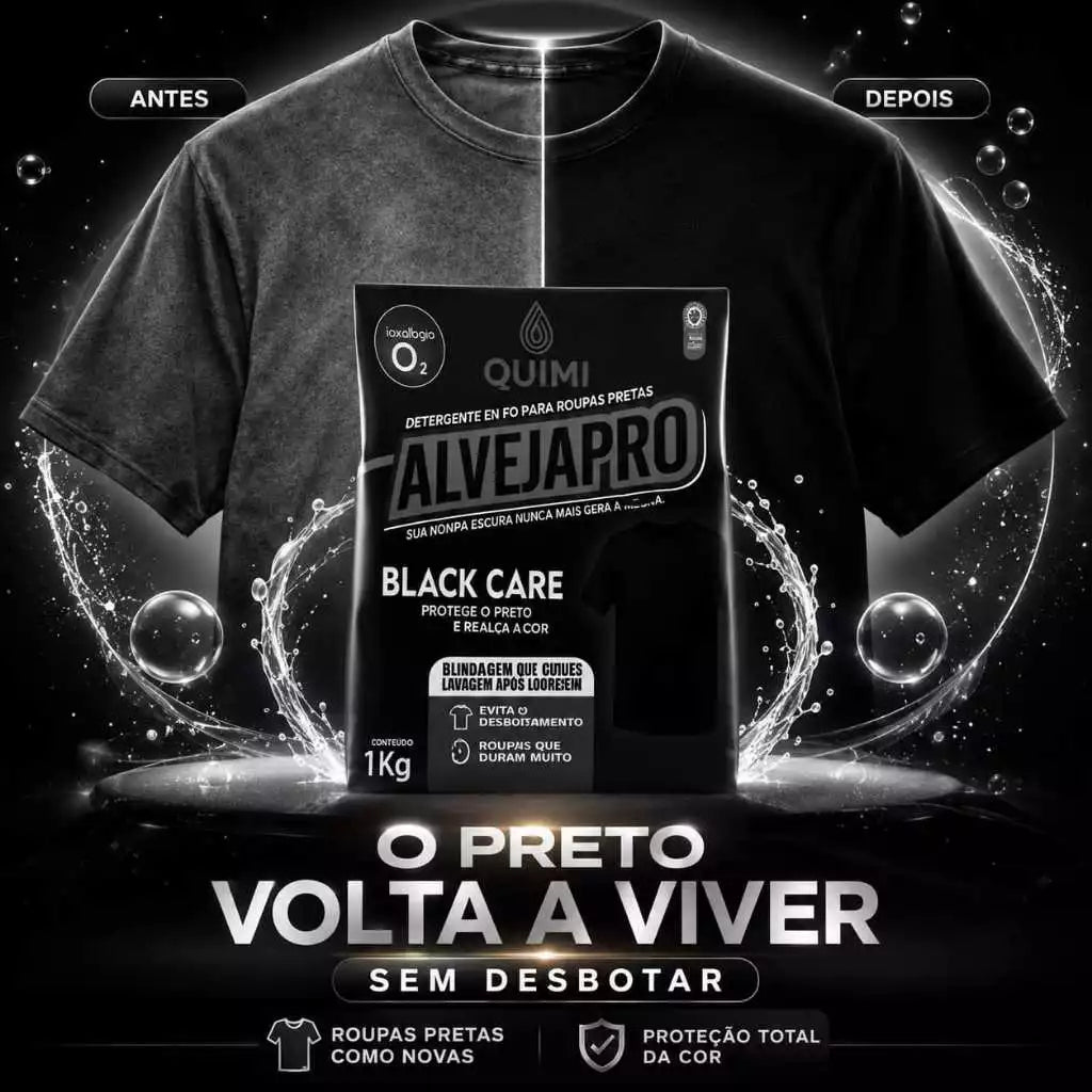 AlvejaPro - Remove manchas de roupas pretas