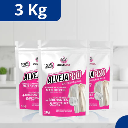 AlvejaPro - Tira manchas de Roupas Brancas e Coloridas