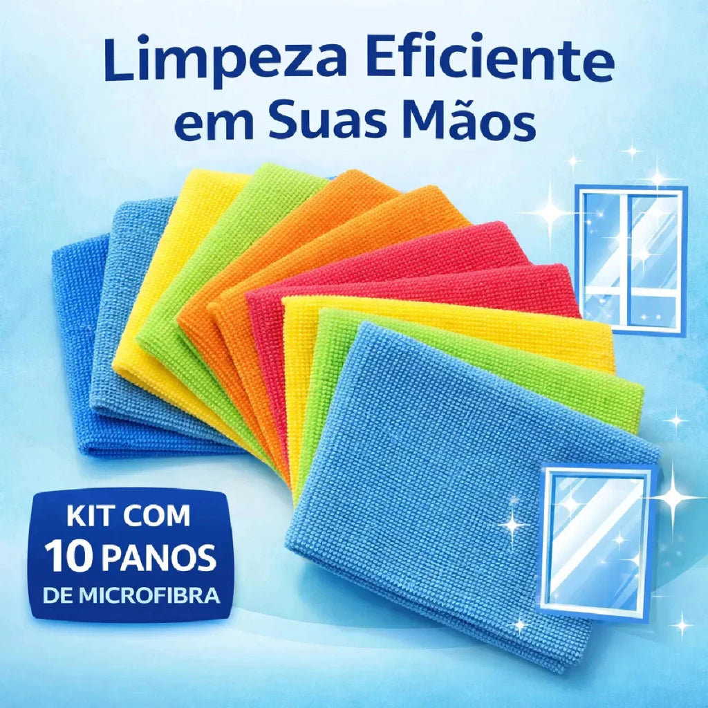 Pano de Microfibra Limpeza 30x30cm