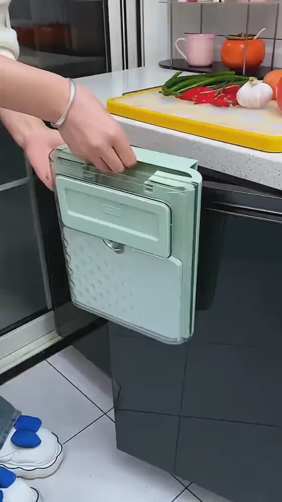 Lixeira Suspensa Dobrável para Cozinha/Escritório/Quarto