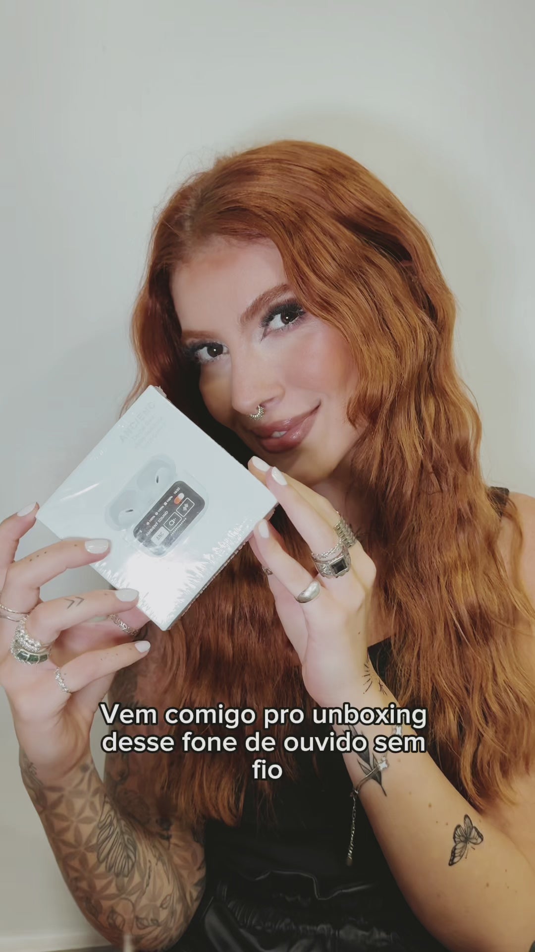 Fones De Ouvido Sem Fio A9 Pro Touch Screen Cancelamento de Ruído