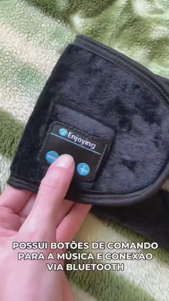 Máscara De Dormir com Fone De Ouvido Bluetooth
