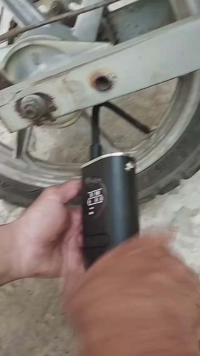 Compressor De Ar Elétrico Mini Portátil Sem Fio para Carro/Moto/Bicicleta