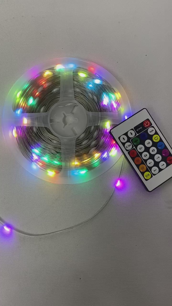 Pisca Pisca Natal Led RGB - IP68 Controle Remoto - Aplicativo Android e iOS
