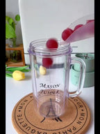 Copo Caneca Liquidificador 420ml com 6 lâminas Recarregável Portátil