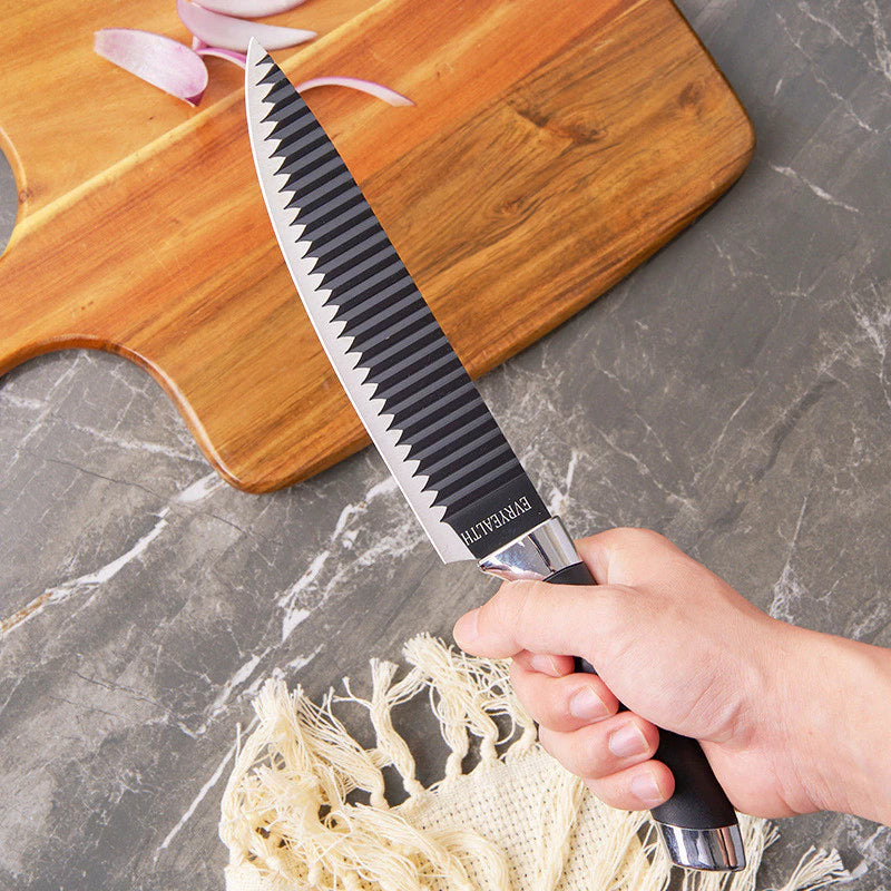 Kit Facas de cozinha/Churrasco Profissional Antiaderente 6 Peças