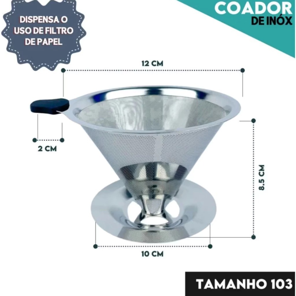 EcoCoffe Inox – Coador Reutilizável