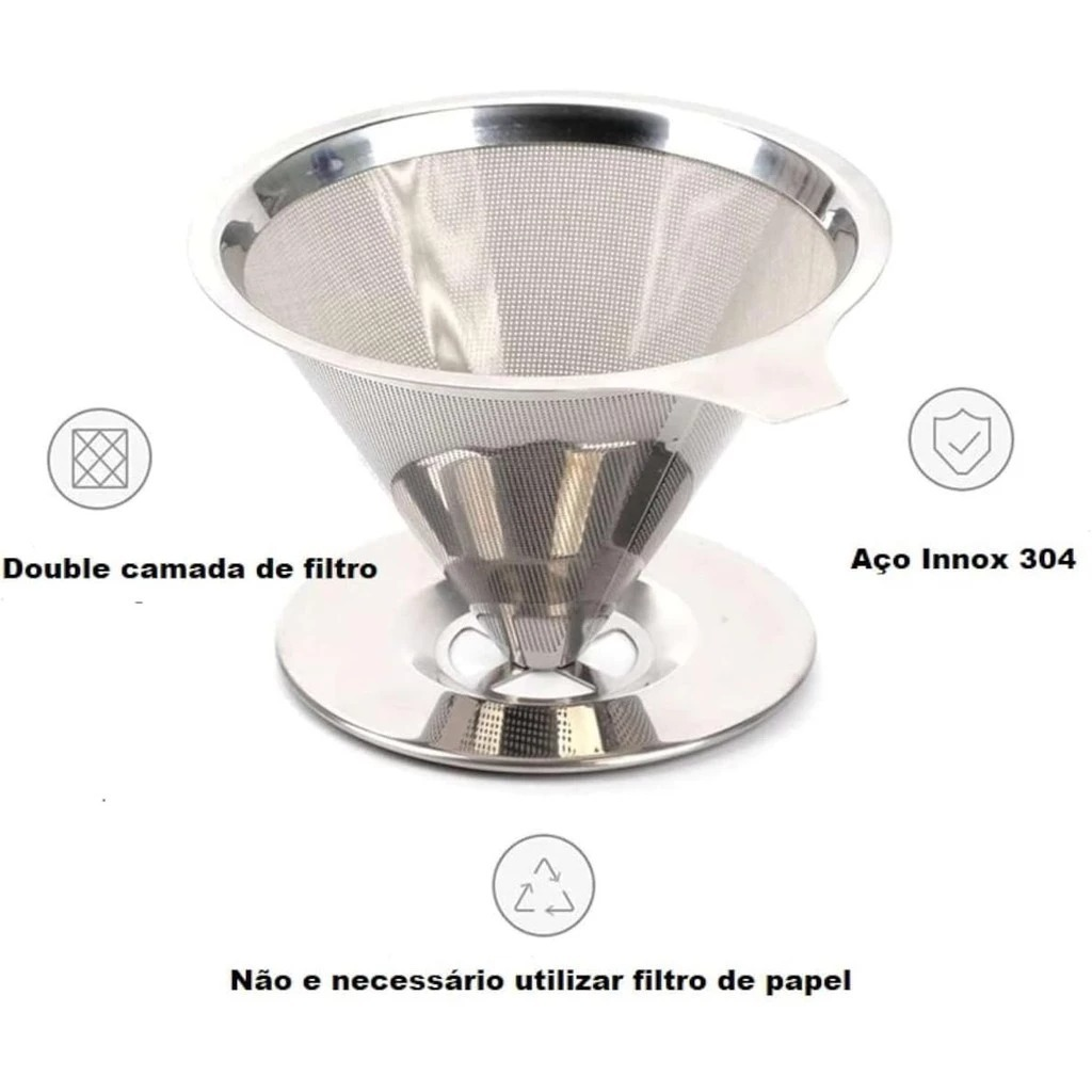 EcoCoffe Inox – Coador Reutilizável