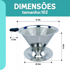 EcoCoffe Inox – Coador Reutilizável