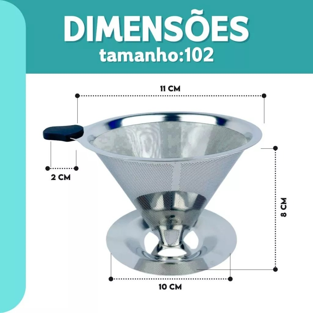 EcoCoffe Inox – Coador Reutilizável