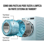 Pastilhas para Esterilizar Máquinas de Lavar Roupas